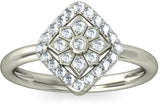 BlueStone The Dali White Gold Diamond 18 K Ring