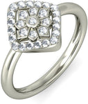 BlueStone The Dali White Gold Diamond 18 K Ring