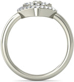 BlueStone The Dali White Gold Diamond 18 K Ring