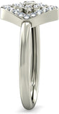 BlueStone The Dali White Gold Diamond 18 K Ring