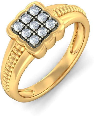 BlueStone The Grand Master Yellow Gold Diamond 18 K Ring