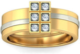 BlueStone The Sestet Yellow Gold Diamond 14 K Ring