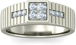 BlueStone The Reverent Luxury White Gold Diamond 18 K Ring