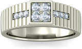 BlueStone The Reverent Luxury White Gold Diamond 18 K Ring