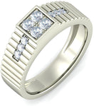 BlueStone The Reverent Luxury White Gold Diamond 18 K Ring