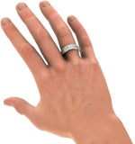BlueStone The Reverent Luxury White Gold Diamond 18 K Ring