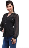Eves Pret A Porter Women's Solid Casual Shirt
