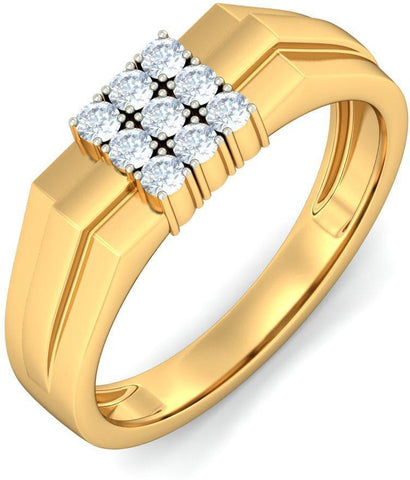 BlueStone The Boulevard Yellow Gold Diamond 18 K Ring