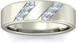 BlueStone The Masterstroke White Gold Diamond 14 K Ring