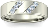 BlueStone The Masterstroke White Gold Diamond 14 K Ring