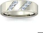 BlueStone The Masterstroke White Gold Diamond 18 K Ring