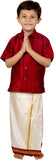 Thangamagan Boy's Solid Festive, Wedding Shirt