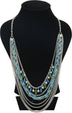 Galz4ever Layred Peacock Designer Alloy Necklace