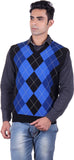 Sportking Geometric Print V-neck Casual Men's Sweater