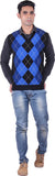 Sportking Geometric Print V-neck Casual Men's Sweater