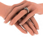 BlueStone The Tranquil Journey White Gold Diamond 18 K Ring