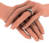 BlueStone The Tranquil Journey White Gold Diamond 18 K Ring