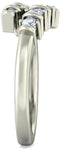 BlueStone The Tranquil Journey White Gold Diamond 18 K Ring