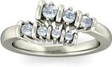 BlueStone The Tranquil Journey White Gold Diamond 18 K Ring