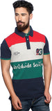 Nucode Striped Men's Polo Neck T-Shirt