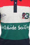 Nucode Striped Men's Polo Neck T-Shirt
