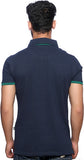 Nucode Striped Men's Polo Neck T-Shirt