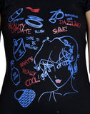 IndiWeaves Printed Women's Round Neck Multicolor T-Shirt