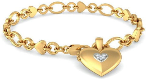 BlueStone Yellow Gold Diamond 14 Bracelet