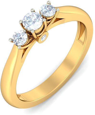 BlueStone The Apolonius Yellow Gold Diamond 18 K Ring