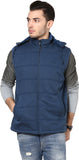 Okane Sleeveless Self Design Men's Quilted Jacket