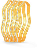 Sukkhi Copper Yellow Gold Bangle Set