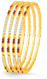 Sukkhi Copper Yellow Gold Bangle Set