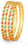 Sukkhi Copper Yellow Gold Bangle Set
