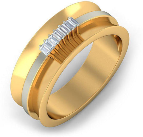 BlueStone The Unity Yellow Gold Diamond 18 K Ring