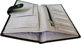 KAN Long Travel Passport Organizer & Cheque Book Pouch Document Holder with Zip For Men and Women