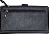 KAN Long Travel Passport Organizer & Cheque Book Pouch Document Holder with Zip For Men and Women