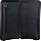 KAN Long Travel Passport Organizer & Cheque Book Pouch Document Holder with Zip For Men and Women