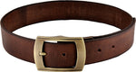 Vermello Men Casual Brown Genuine Leather Belt