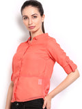 HRX Women's Solid Casual Shirt