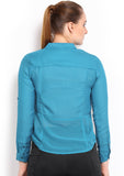 HRX Women's Solid Casual Shirt