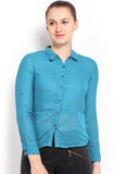 HRX Women's Solid Casual Shirt