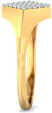 BlueStone The Marvel Yellow Gold Diamond 18 K Ring