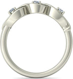 BlueStone The Triple Radiance White Gold Diamond 14 K Ring