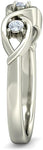 BlueStone The Triple Radiance White Gold Diamond 14 K Ring