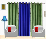 Fresh From Loom Polyester Multicolor Solid Eyelet Door Curtain