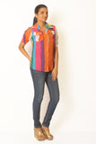 Jazzup Women's Striped Casual Shirt