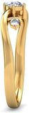 BlueStone The Triad Flourish Gold Diamond 18 K Ring
