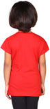 My Little Joy Casual Short Sleeve Printed Girl's Top