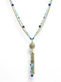 Galz4ever Dual Golden Chain & Beaded Alloy Necklace