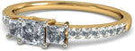 BlueStone The Cyprian Trinity Gold Diamond 18 K Ring